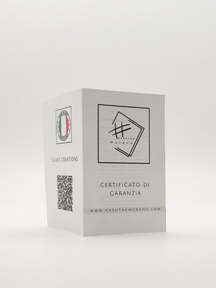 Certificato di garanzia Hashtag Murano