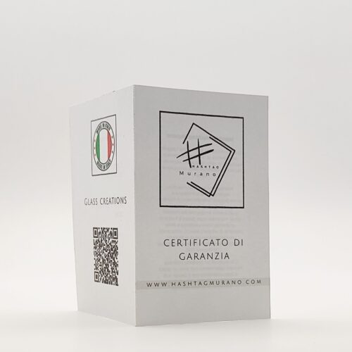 Certificato di garanzia Hashtag Murano